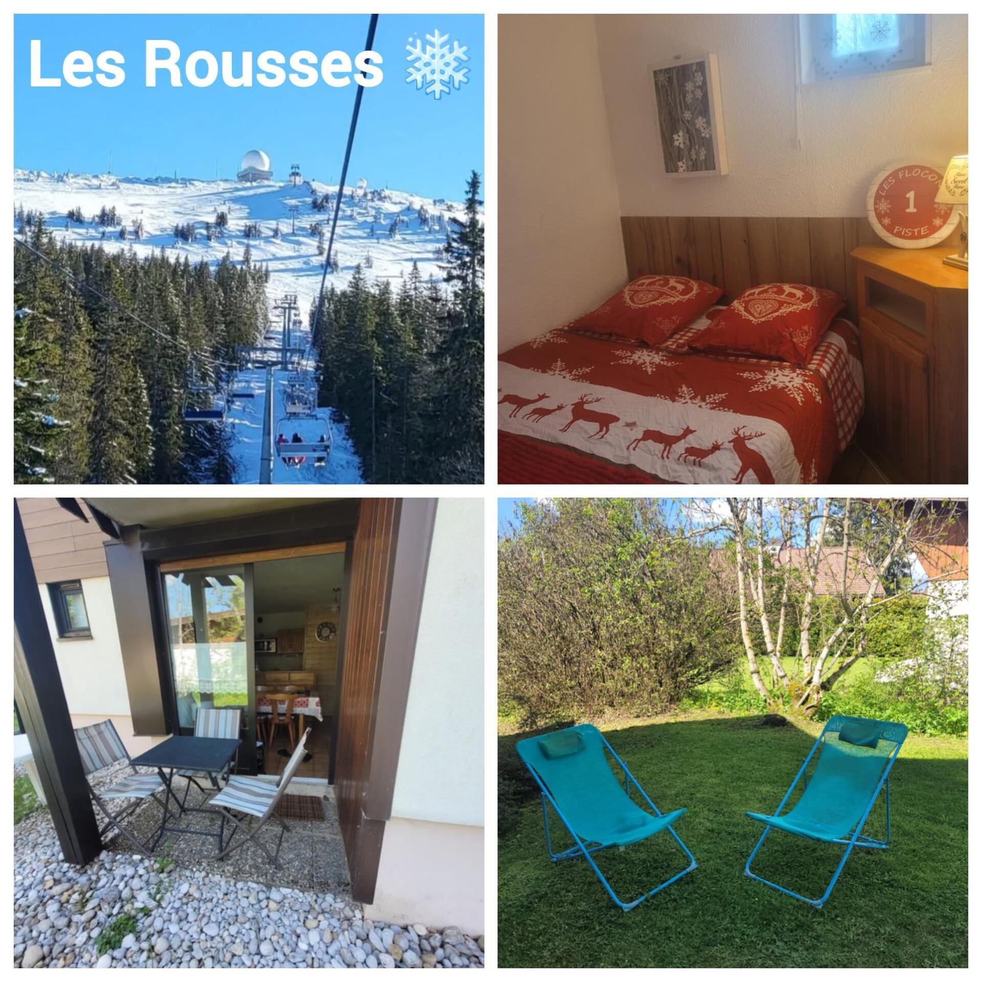 Appartement Le Flocon, Joli Petit Cocon 4 Pers En Rez De Jardin Draps Inclus Ле Рус Екстериор снимка